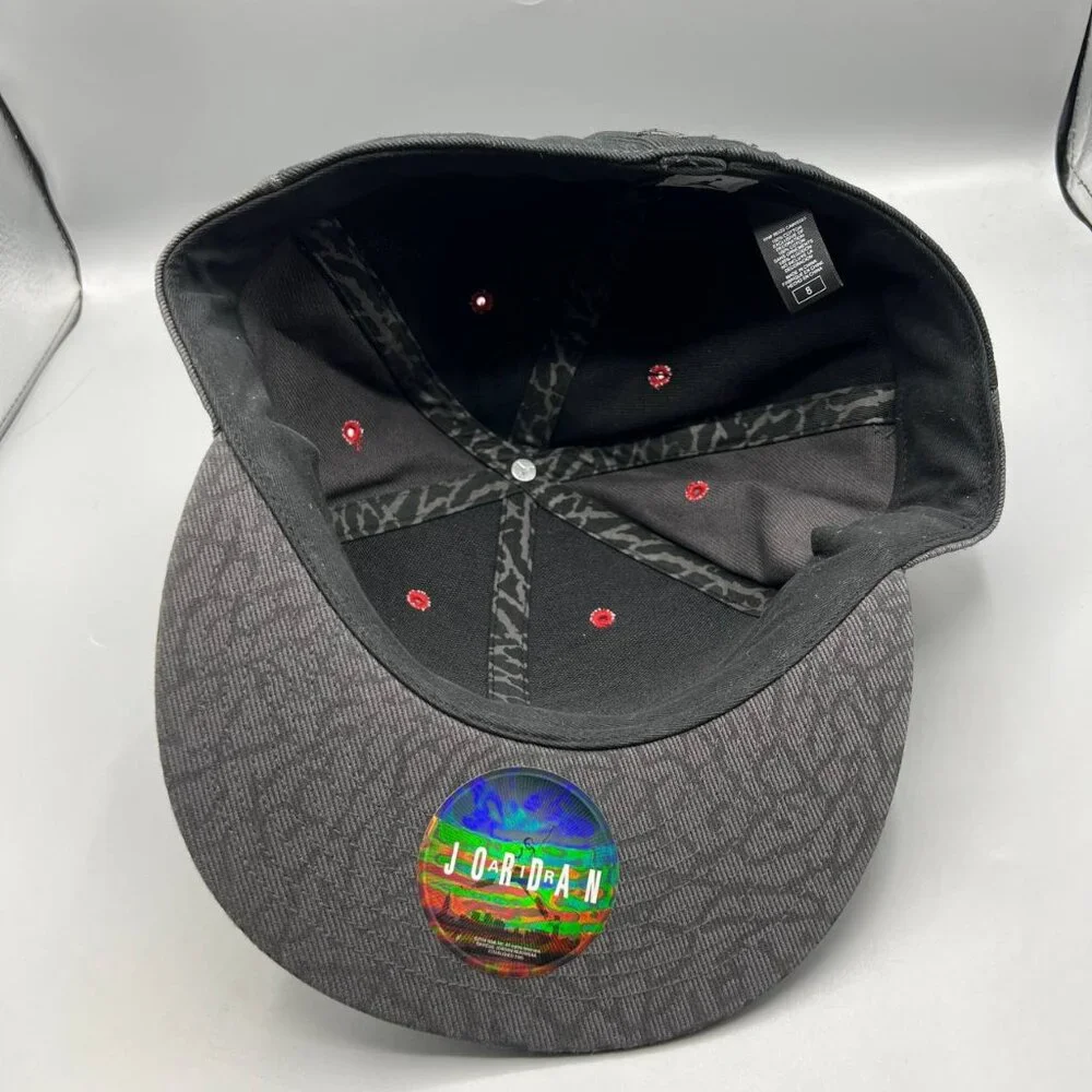 Air Jordan Hat‎ Men 8 Black Retro Jumpman Fitted Cap New